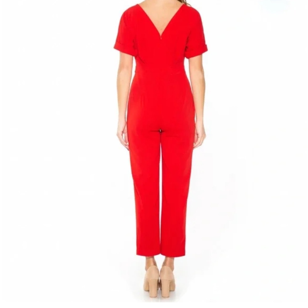 Alexia Admor Vibrant Scarlet Jumpsuit - Picture 2 of 14